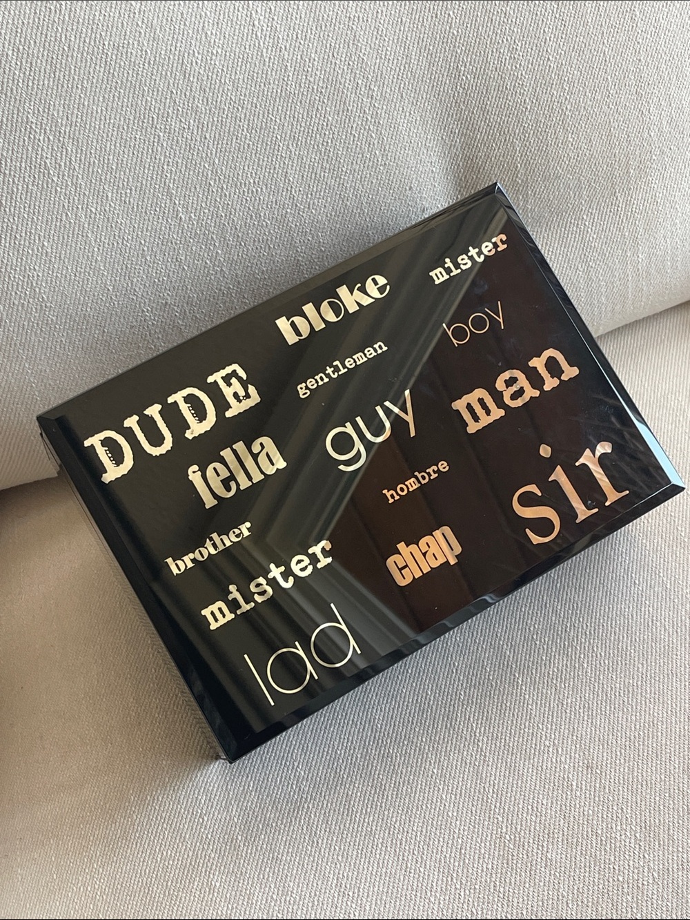 COLIN JUSTIN Masculine Glass Jewellery Box | Black Keepsake Organizer